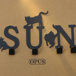 【OPUSDongqiMetalworking】猫がGフックブラック/壁飾りフック/家具ハンガー/マスク収納/ハンガー/シェイプ 6枚目の画像