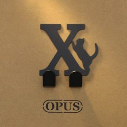 [OPUS Dongqi Metalworking]猫がXフック黒/壁掛けフック/家具ラック/リビング収納/ハンガー/スタイリン 1枚目の画像