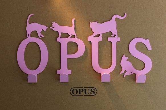 【OPUS東齊金工】當貓咪遇上字母C掛勾粉紅/壁飾掛勾/傢飾掛架/生活收納/衣架/造型掛鉤/無痕HO-ca10-C(P) 第2張的照片