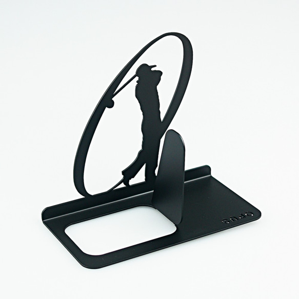 [OPUS Dongqi Metalwork]ヨーロッパの鍛鉄製ブックエンド - ゴルフ（黒）/創造的な本棚/メタルブックフォル 4枚目の画像