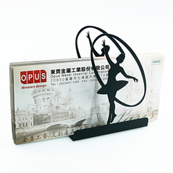 【20％オフ】【OPUSDongqi Metalworking】ヨーロピアンアイアンレターホルダー-バレエ（ブラック）/ナプキン 3枚目の画像