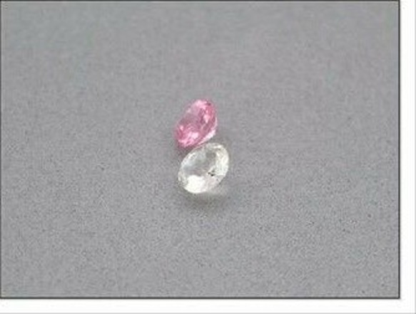 2粒・計0.66ct！ 天然石 トルマリン ルース モザンビーク／アフリカ産 非加熱　華奢で可愛らしい小粒感！ 10枚目の画像