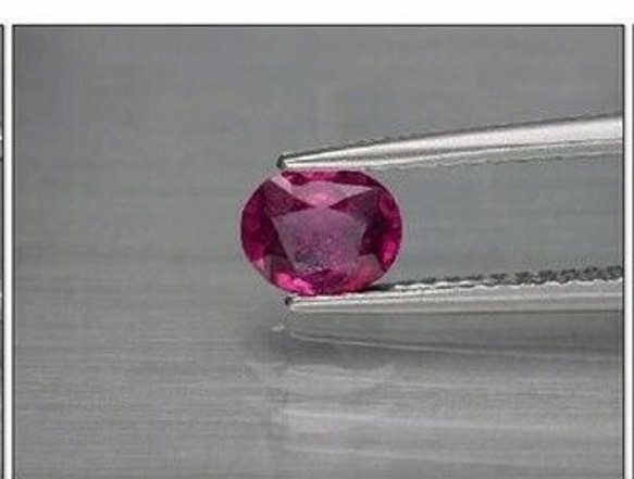 天然石 ロードライト ガーネット ルース 0.61ct マダガスカル／アフリカ産 非加熱　華奢で可愛らしい小粒感！ 3枚目の画像