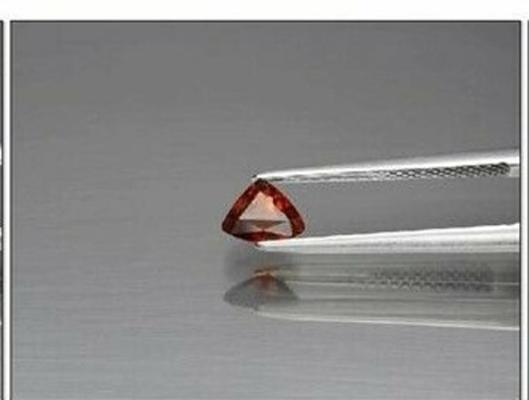 天然石 スペサルティン ガーネット ルース 0.53ct ナンビア／アフリカ産 非加熱　華奢で可愛らしい小粒感！ 3枚目の画像