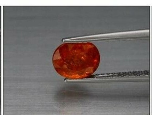 天然石 スペサルティン ガーネット ルース 1.99ct ナンビア／アフリカ産 非加熱　優しく綺麗な色味！ 3枚目の画像