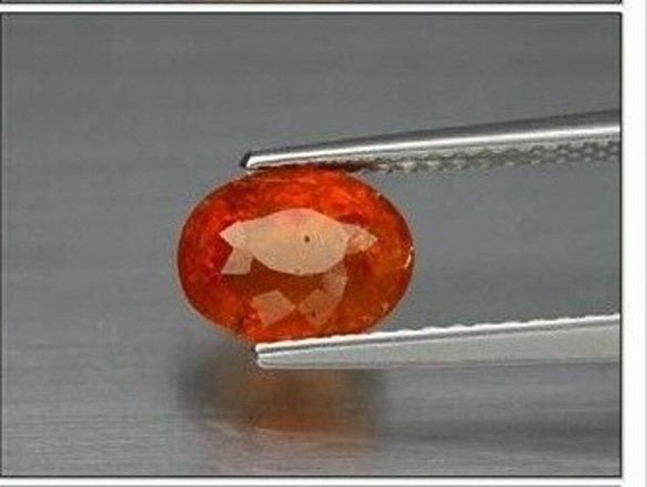 天然石 スペサルティン ガーネット ルース 1.99ct ナンビア／アフリカ産 非加熱　優しく綺麗な色味！② 7枚目の画像