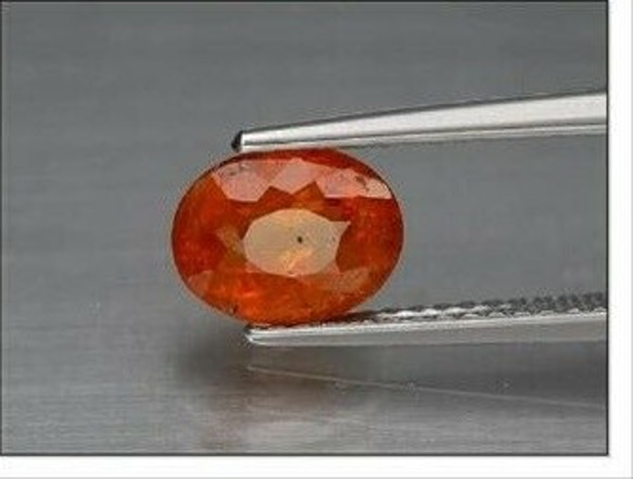 天然石 スペサルティン ガーネット ルース 1.99ct ナンビア／アフリカ産 非加熱　優しく綺麗な色味！② 10枚目の画像