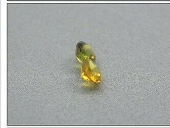 2粒・計0.88ct！ 天然石 イエロー グリーン トルマリン ルース モザンビーク／アフリカ産 非加熱　可愛らしいラウ 5枚目の画像