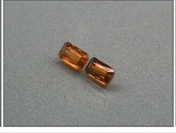 2粒・計1.75ct！ 天然石 オレンジ スペサルティン ガーネット ルース ナンビア／アフリカ産 非加熱 9枚目の画像