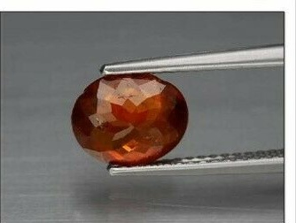 天然石 オレンジ スペサルティン ガーネット ルース 1.79ct ナンビア／アフリカ産 非加熱 4枚目の画像