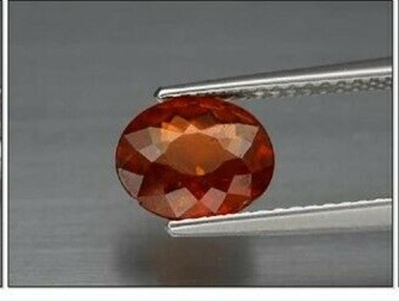 天然石 オレンジ スペサルティン ガーネット ルース 1.79ct ナンビア／アフリカ産 非加熱 9枚目の画像