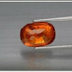 天然石 オレンジ スペサルティン ガーネット ルース 2.79ct ナンビア／アフリカ産 非加熱 5枚目の画像