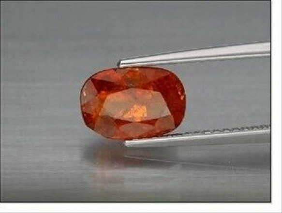 天然石 オレンジ スペサルティン ガーネット ルース 2.79ct ナンビア／アフリカ産 非加熱 10枚目の画像