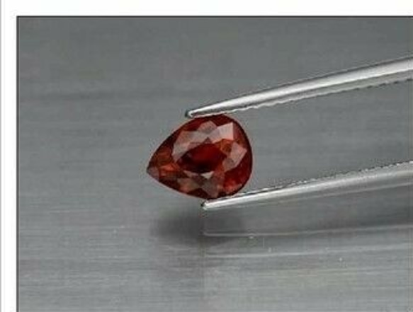 天然石 オレンジ レッド スペサルティン ガーネット ルース 1.19ct ナンビア／アフリカ産 非加熱 2枚目の画像