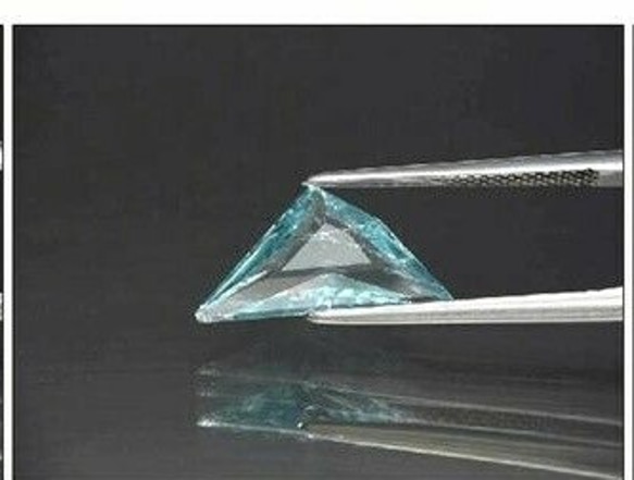 天然石 ブルー アクアマリン ルース 2.20ct ブラジル産 非加熱　可愛らしいファンシーカット！ 3枚目の画像