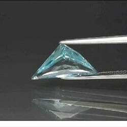 天然石 ブルー アクアマリン ルース 2.20ct ブラジル産 非加熱　可愛らしいファンシーカット！ 9枚目の画像