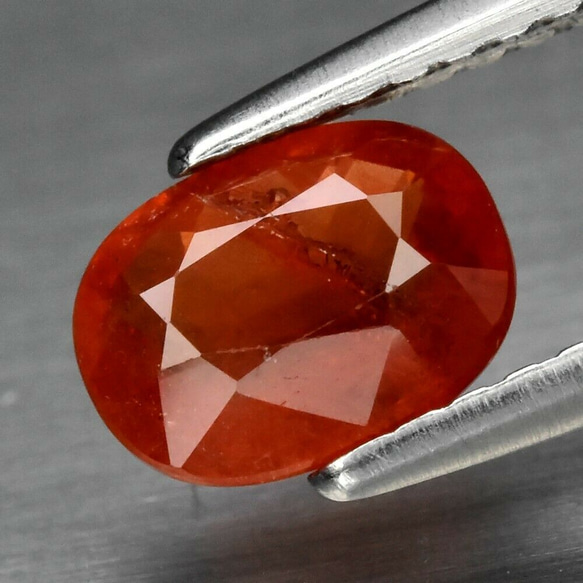 天然石 オレンジ レッド ルビー ルース 1.11ct モザンビーク産