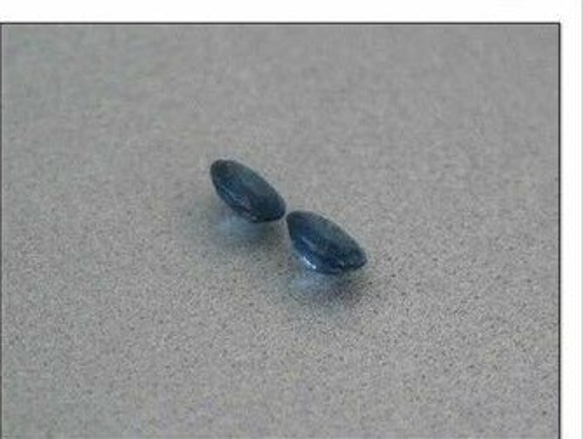 2粒・計0.63ct！ 天然石 ブルー サファイア ルース アフリカ産　可愛らしいオーバルカット！ 4枚目の画像