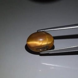 天然石 オパール キャッツアイ 3.27ct ルース 非加熱 アフリカ産　綺麗なキャッツアイの動き！ 2枚目の画像