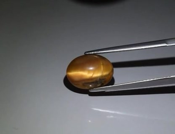 天然石 オパール キャッツアイ 3.27ct ルース 非加熱 アフリカ産　綺麗なキャッツアイの動き！ 2枚目の画像