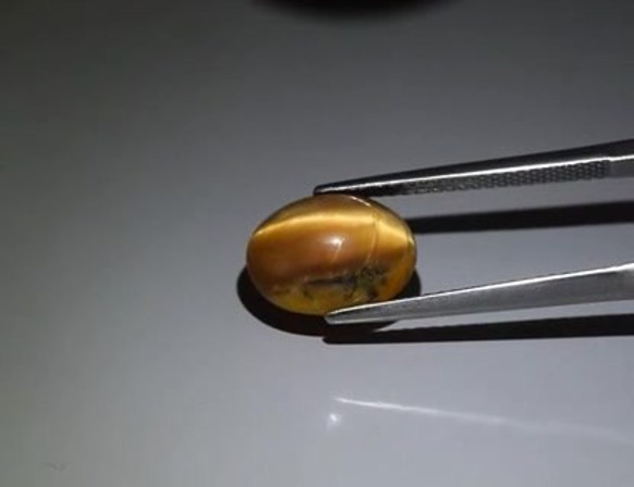 天然石 オパール キャッツアイ 3.27ct ルース 非加熱 アフリカ産　綺麗なキャッツアイの動き！ 3枚目の画像