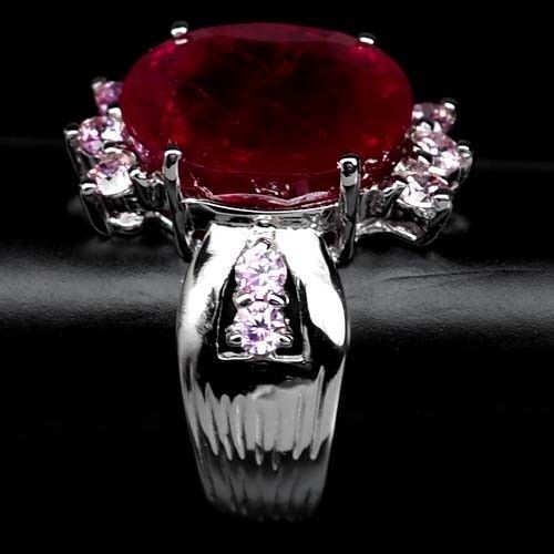 充実の品 大粒9ct！ ピジョン・ブラッド ルビー リング 指輪 14号 アクセサリー
