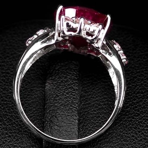 通販生活 ファッション 大粒9ct！ ピジョン・ブラッド ルビー リング 指輪 14号 アクセサリー