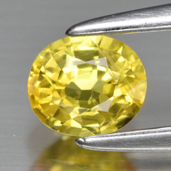 天然 イエロー サファイア ルース 0.38ct チャンタブリー産 1枚目の画像