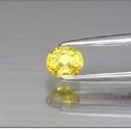 天然 イエロー サファイア ルース 0.38ct チャンタブリー産 天然石 ...