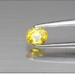 天然 イエロー サファイア ルース 0.38ct チャンタブリー産 3枚目の画像