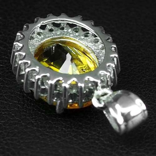 大粒4.6ct！ イエロー・ゴールデン サファイア ペンダント トップ 