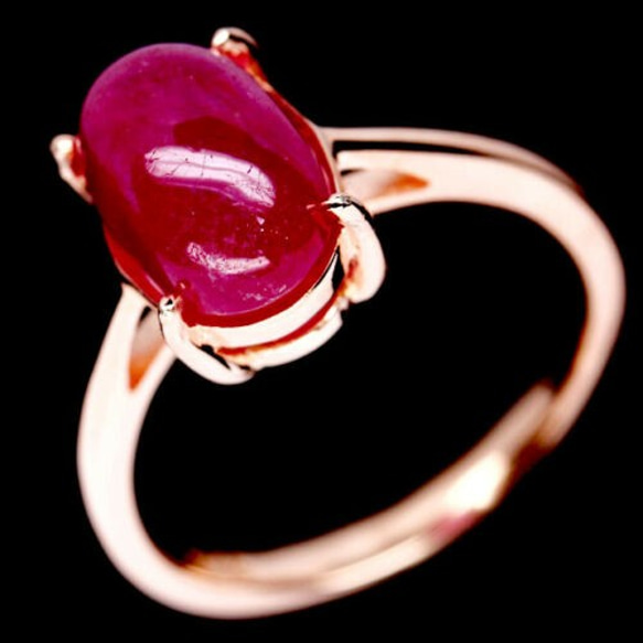 華奢な1粒！ ルビー リング 指輪 12号 マダガスカル産　可愛らしいシンプルデザイン！ 1枚目の画像