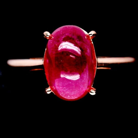 華奢な1粒！ ルビー リング 指輪 12号 マダガスカル産　可愛らしいシンプルデザイン！ 2枚目の画像