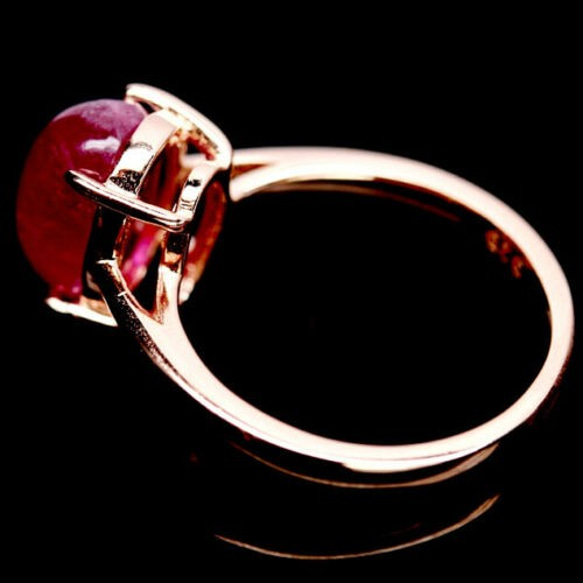 華奢な1粒！ ルビー リング 指輪 12号 マダガスカル産　可愛らしいシンプルデザイン！ 3枚目の画像