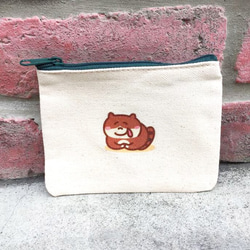 貪吃貓の日常 帆布零錢包 (票夾) 手工印製 Coin bag 第3張的照片