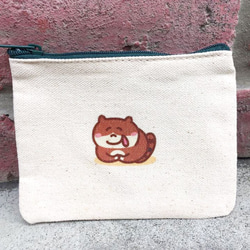 貪吃貓の日常 帆布零錢包 (票夾) 手工印製 Coin bag 第9張的照片