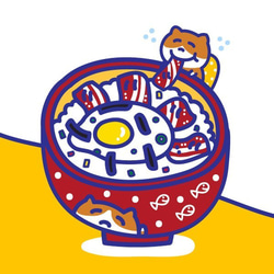 丼猫の毎日ストロー袋箸セットキャンバスバンドルポケット（環境食器）手描きストロー箸バッグ 3枚目の画像