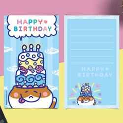 生日快樂喵の日常 插畫卡片 Happy Birthday To Cat Cards 第1張的照片