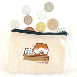 貓の魚缸晚餐日常 帆布零錢包 (票夾)  手工印製 Coin bag 第5張的照片