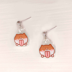 吐舌頭の貓 抗敏耳針 /耳環耳夾 成對手作款 Cats Earring Meow! 第1張的照片