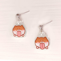 吐舌頭の貓 抗敏耳針 /耳環耳夾 成對手作款 Cats Earring Meow! 第6張的照片