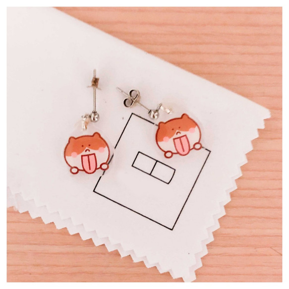 吐舌頭の貓 抗敏耳針 /耳環耳夾 成對手作款 Cats Earring Meow! 第8張的照片