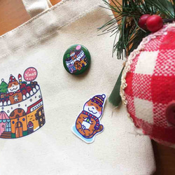 萌貓の草莓蛋糕 帆布袋 (午餐袋) 手工印製 Canvas 第3張的照片