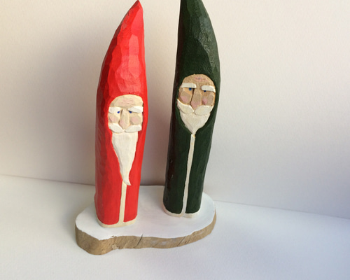 木彫りのサンタクロース その他置物 ありむら工房 通販 12879632