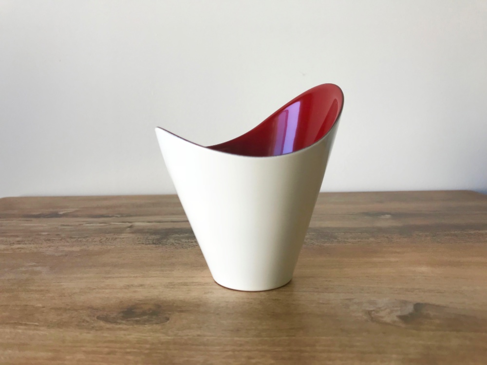 漆器・カップ 白×赤（本朱） 【FLOREPOLIE】 漆塗り モダン