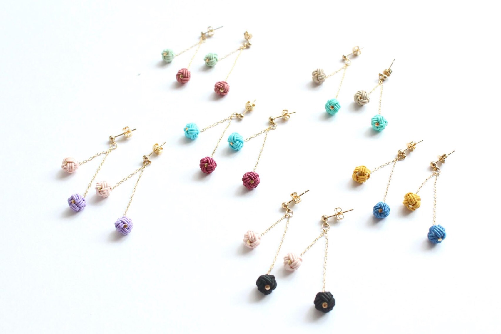 会員様限定 お買い得商品 #1 水引アクセサリー ピアス（フック・チェーン） 通販 kubu ピアス