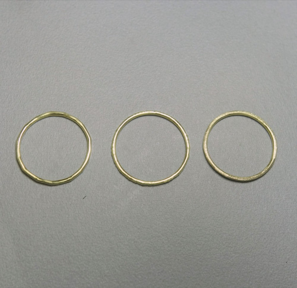 ★★★slim ring 3本セット　真鍮 5枚目の画像