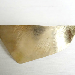 真鍮　ランダム四角形のバレッタ 2枚目の画像