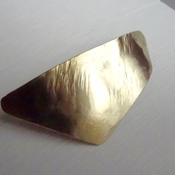 真鍮　ランダム四角形のバレッタ 3枚目の画像