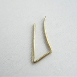 ★★★Simple Line Earring　真鍮 4枚目の画像